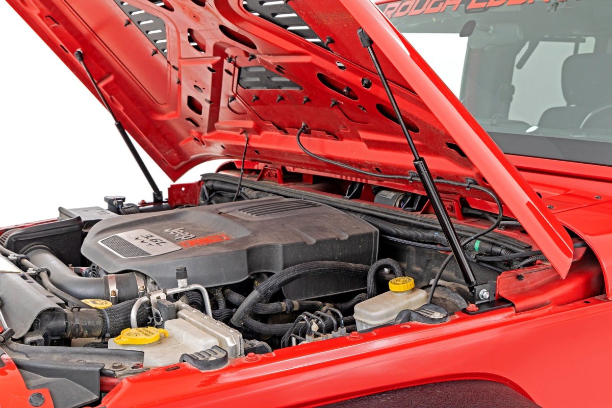 Jeep Wrangler Hood Struts - Rough Country - Hydraulic - '07-'10